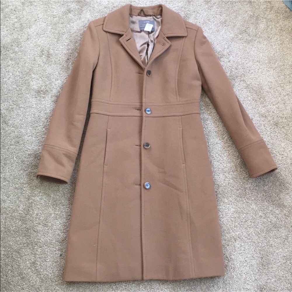 Jcrew Lady coat in camel in excellent condition